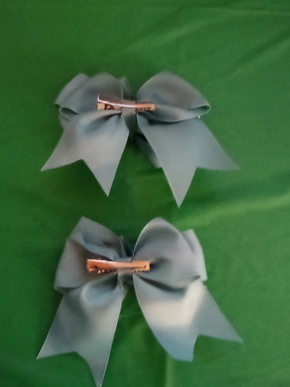 Light Blue Grosgrain Bow Hair Clips for Kids ( Home )